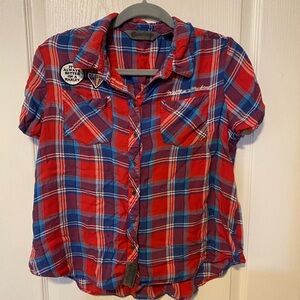 Harley Davidson button up flannel